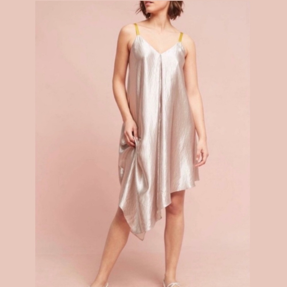 Floreat loved by Anthropologie champagne dress